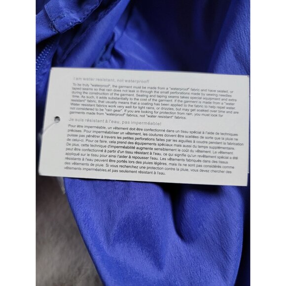 Samuel Dong Womens Ruffle Trim Pleated Trench Coat Cobalt Large New - Picture 4 of 9